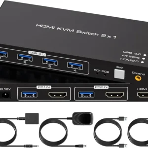 سوییچ /کلید KVM سه‌مانیتوره/نمایشگره